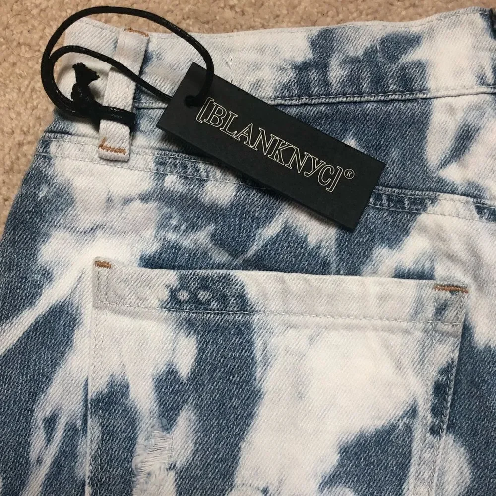 BlankNYC The Barrow Tie Dye Denim Shorts Size 28